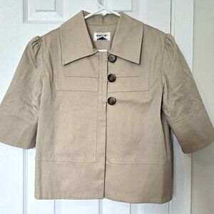 🍁Monte Carlo crop trench vintage jacket